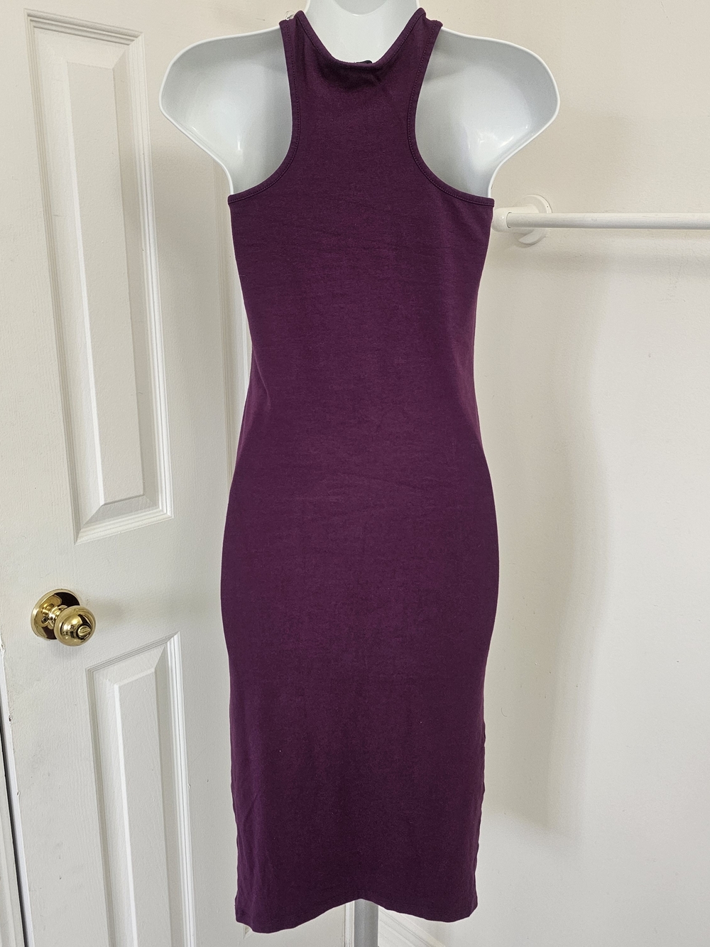 ASOS Magenta Crewneck Knee Length Casual Tabk Dress Sz S